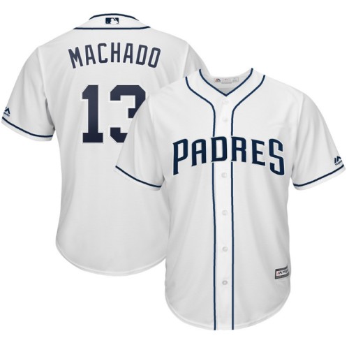 Men's San Diego Padres Customized White Cool Base Stitched Jersey